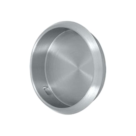 Patioplus 2.12 in. Diameter Round Flush Pull, Satin Chrome - Solid PA575185